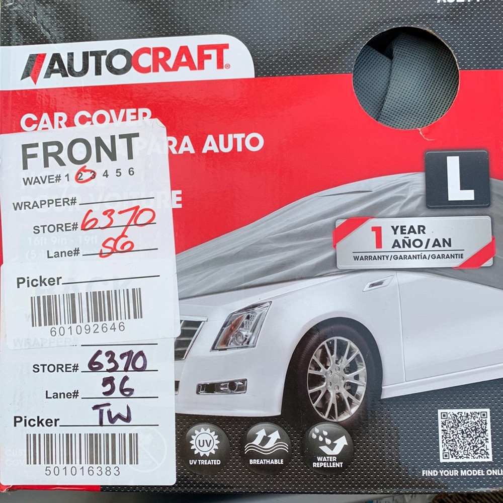 NIB car cover